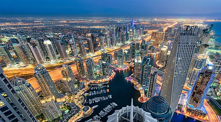 Scenic View of Dubai and Mauritius Vacation