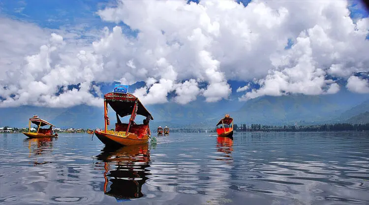 Scenic view of Kashmir mountains and valleys with snow thumbnail