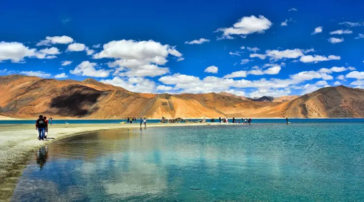 Scenic mountain landscape view on Leh Ladakh tour itinerary