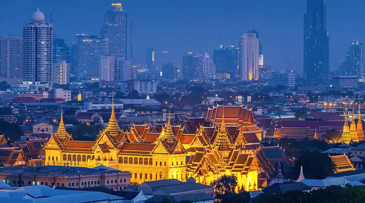 Thailand tourism attractions and landmark views